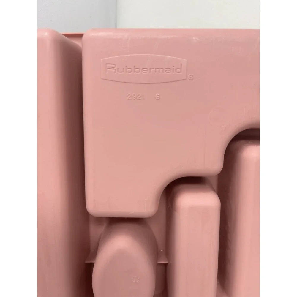 Vintage Rubbermaid‎ Silverware Tray Flatware Utensil Holder Dusty Pink #2921
